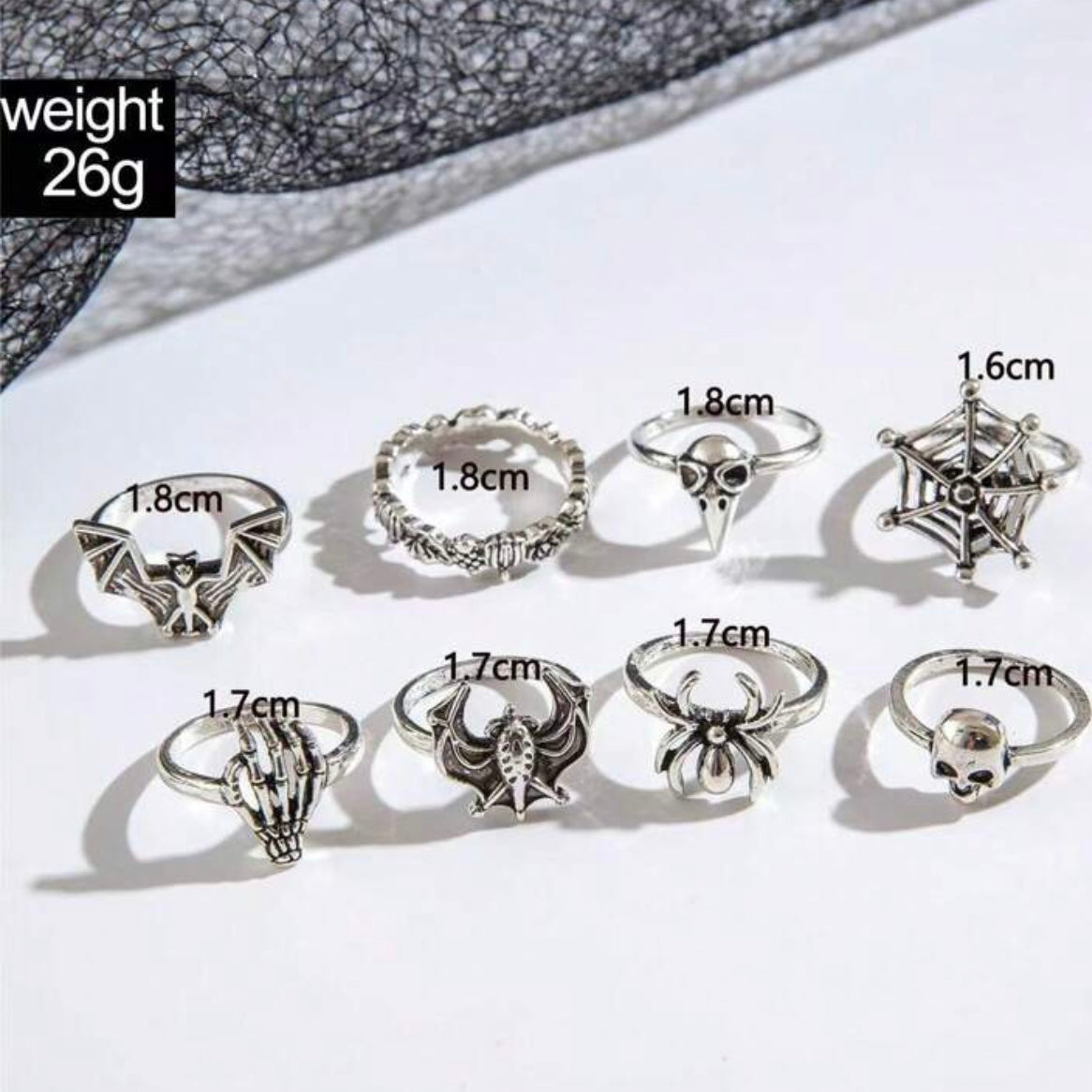 gothic ring set