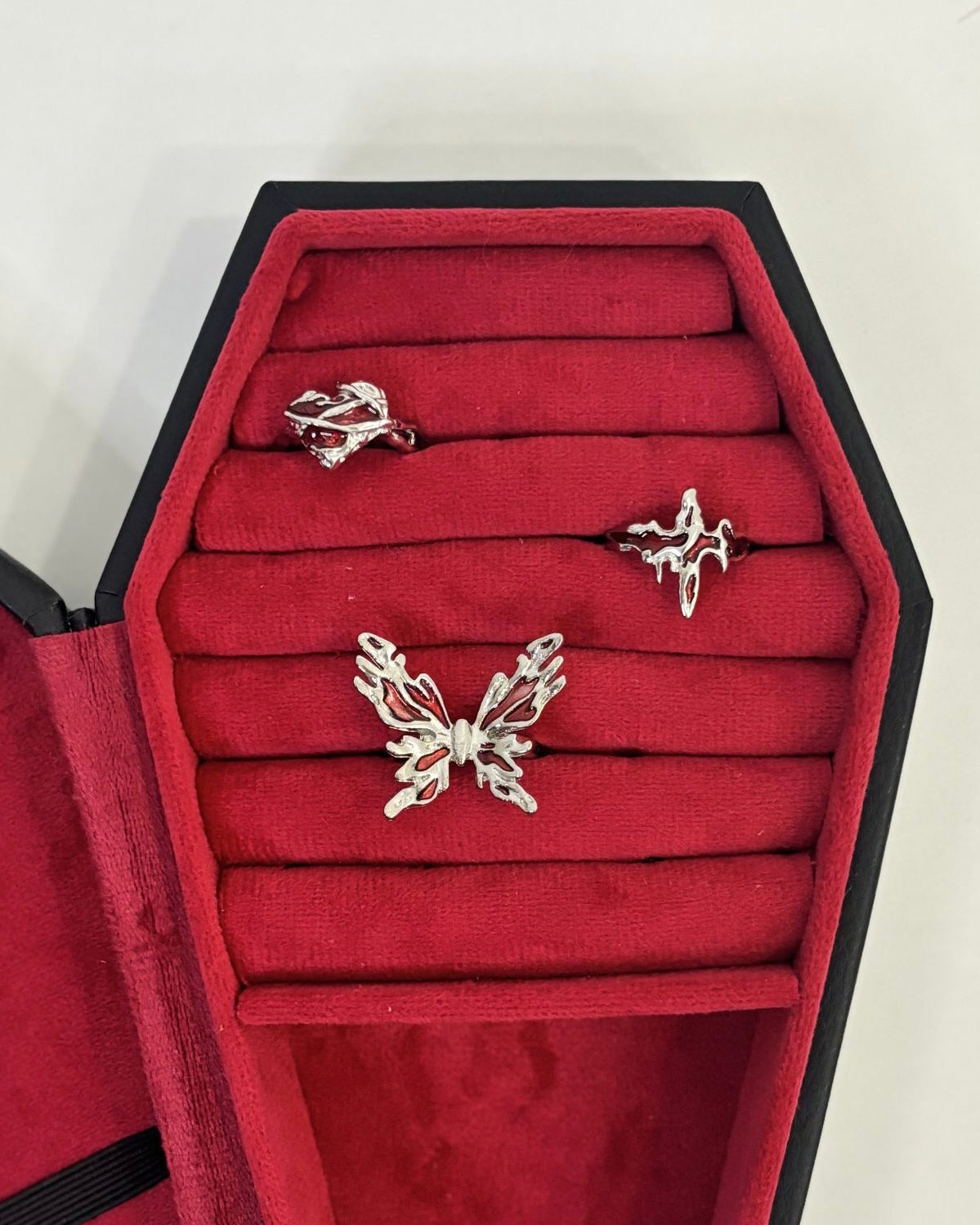 red ring set (set of three)