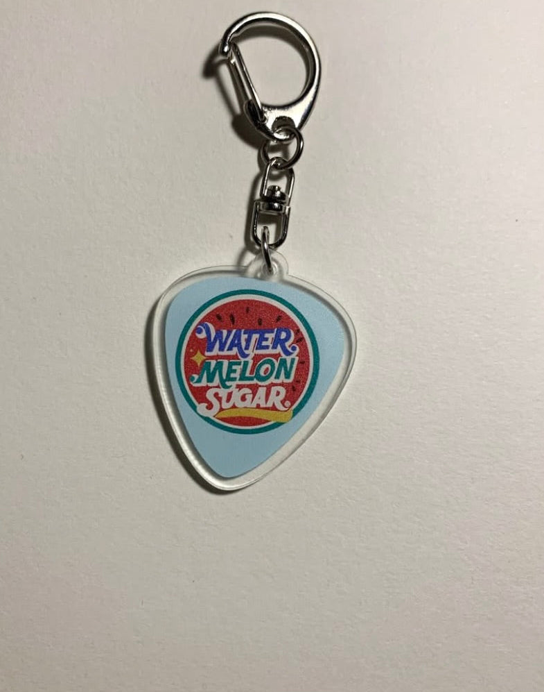 twinkling watermelon acrylic keychains