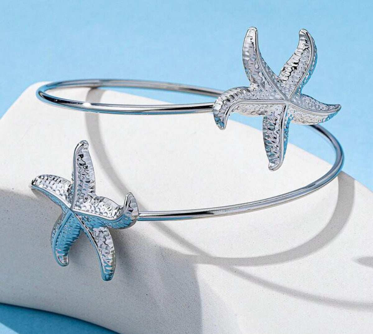 silver starfish arm cuff
