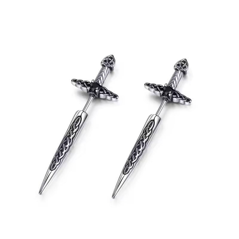 sword earrings