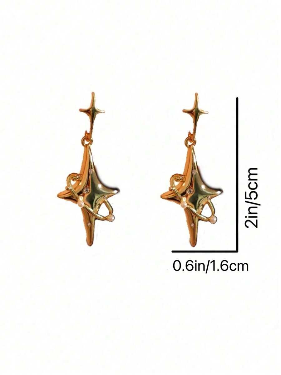 golden sparkle earrings