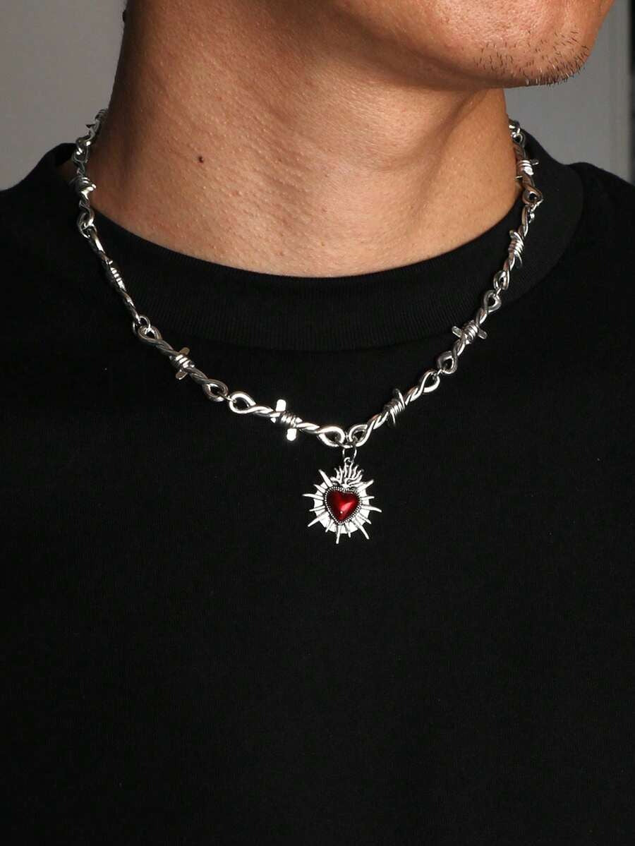 gothic heart necklace