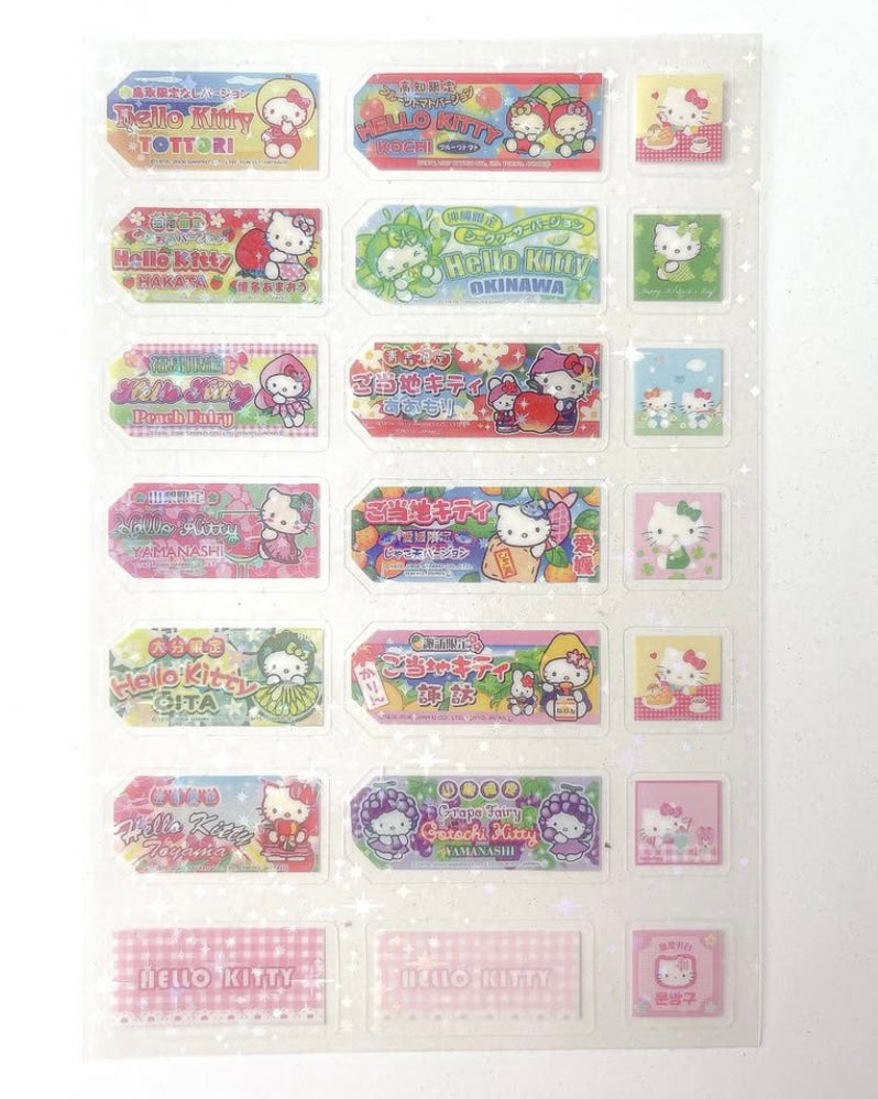 hello kitty sticker sheets