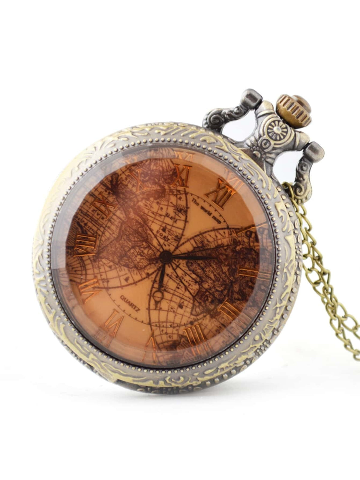 vintage quartz pocket watch