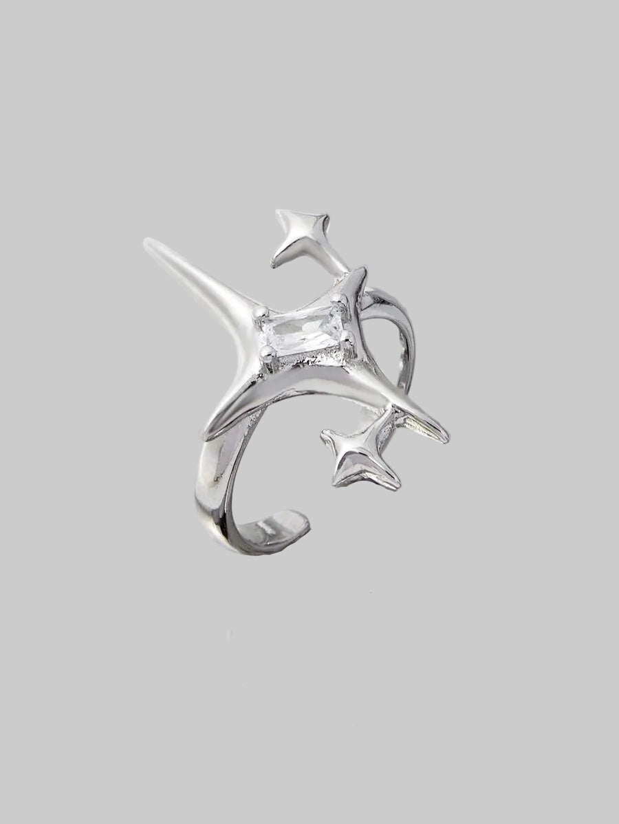 silver sparkle ring