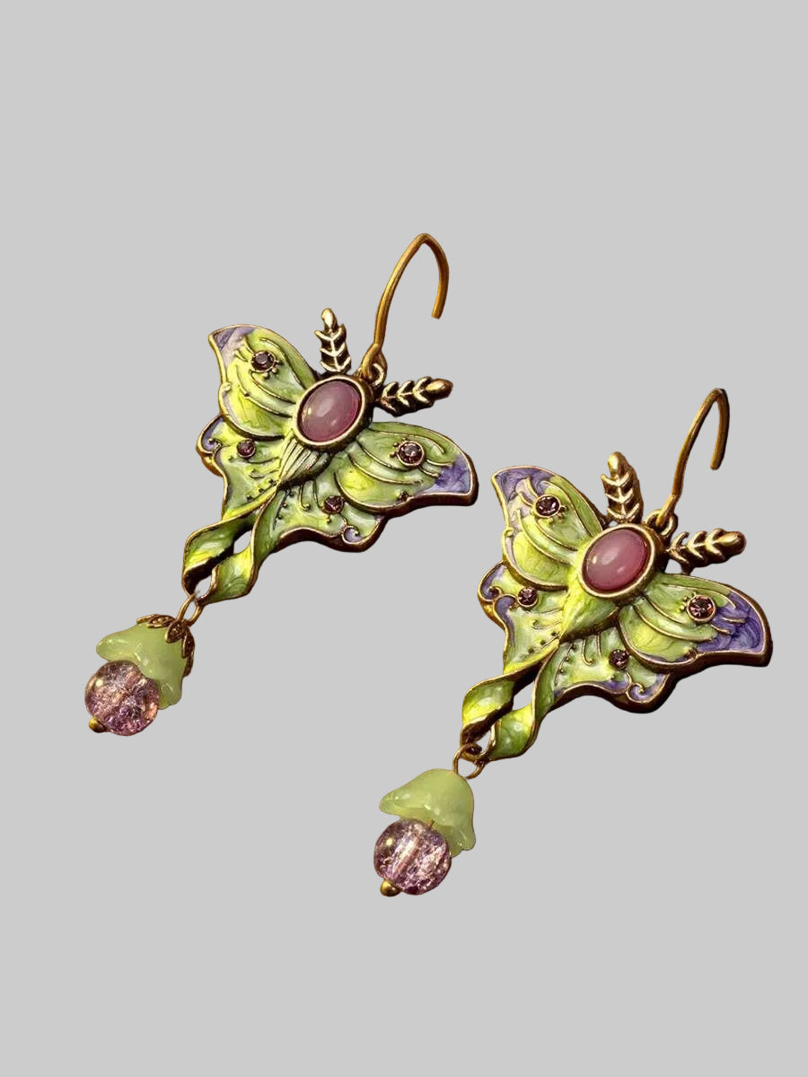 moth earrings