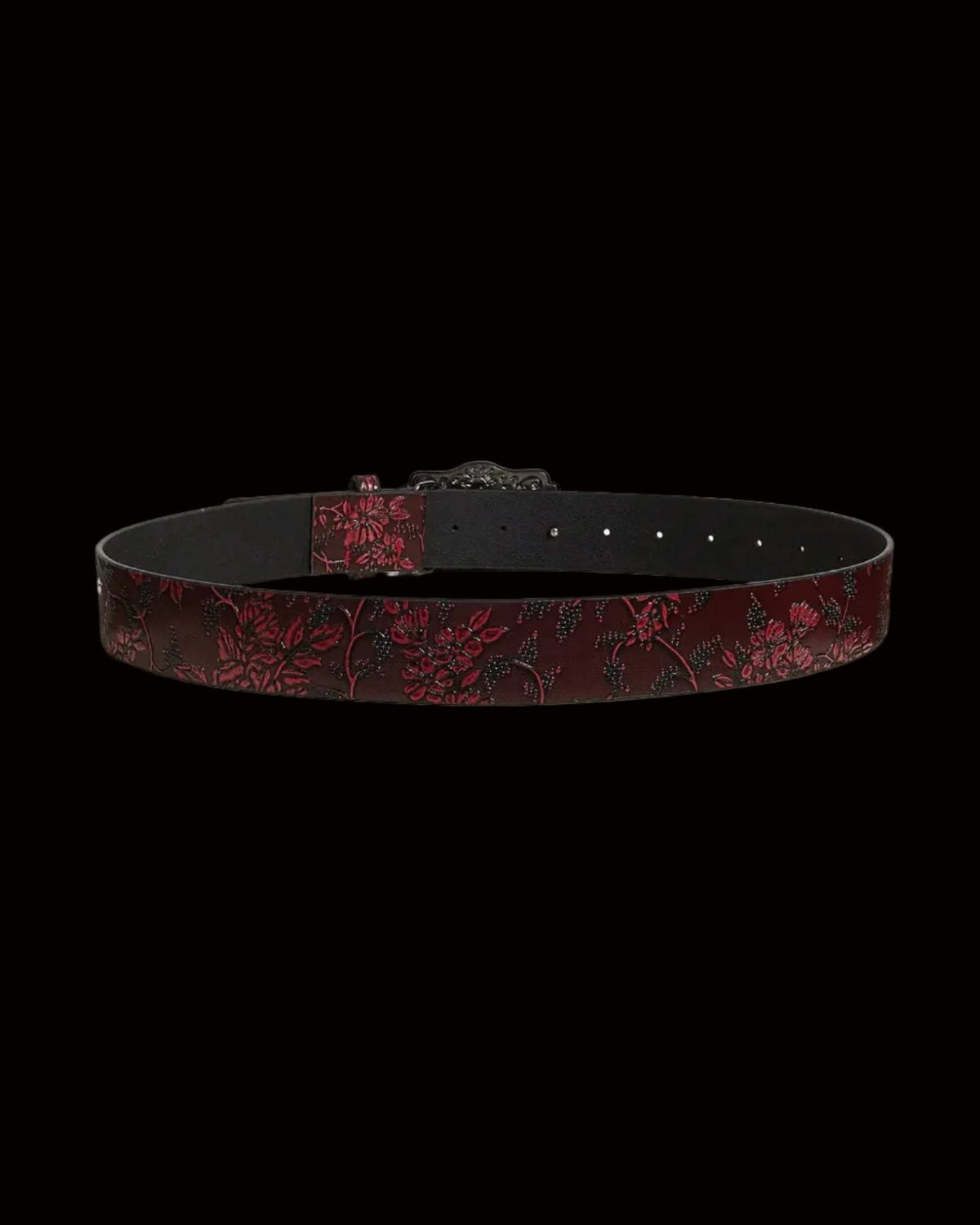 scarlet damask gothic belt