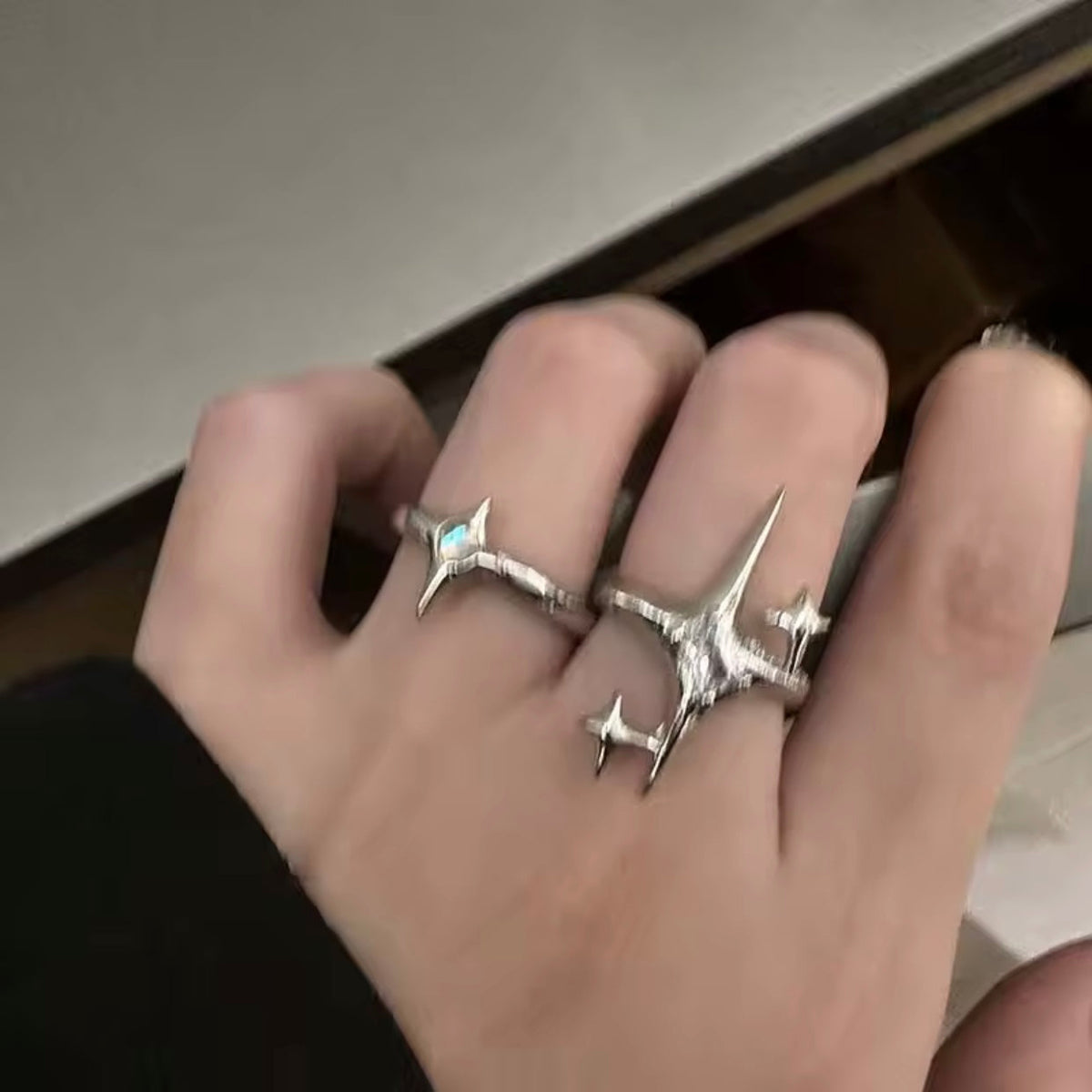 sparkle ring set