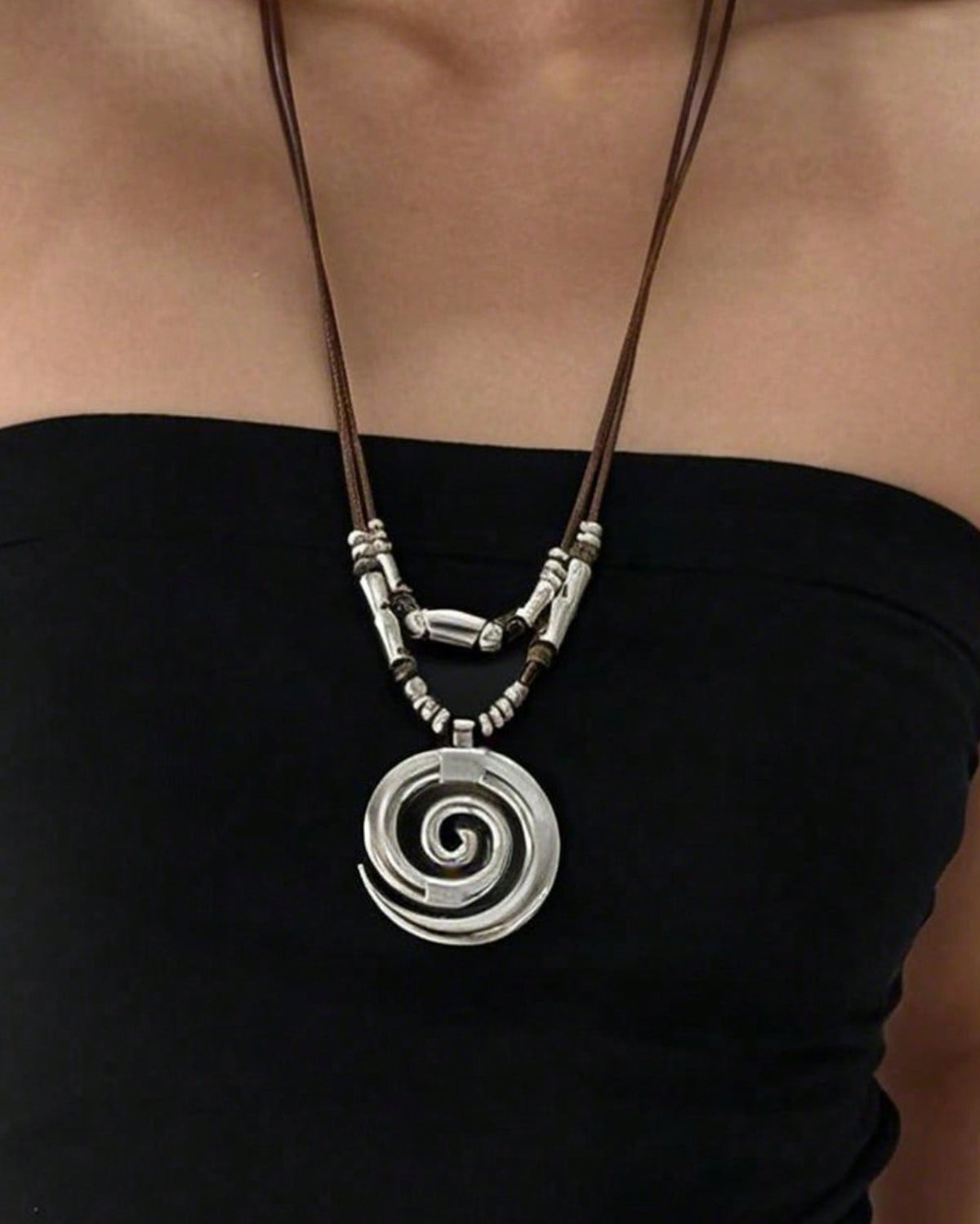 big swirl pendant
