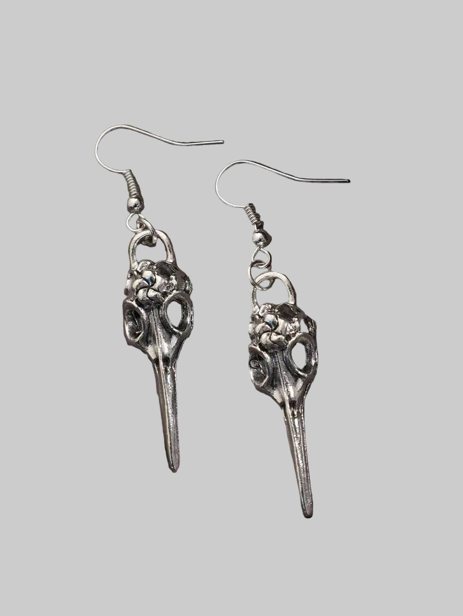 crow earrings