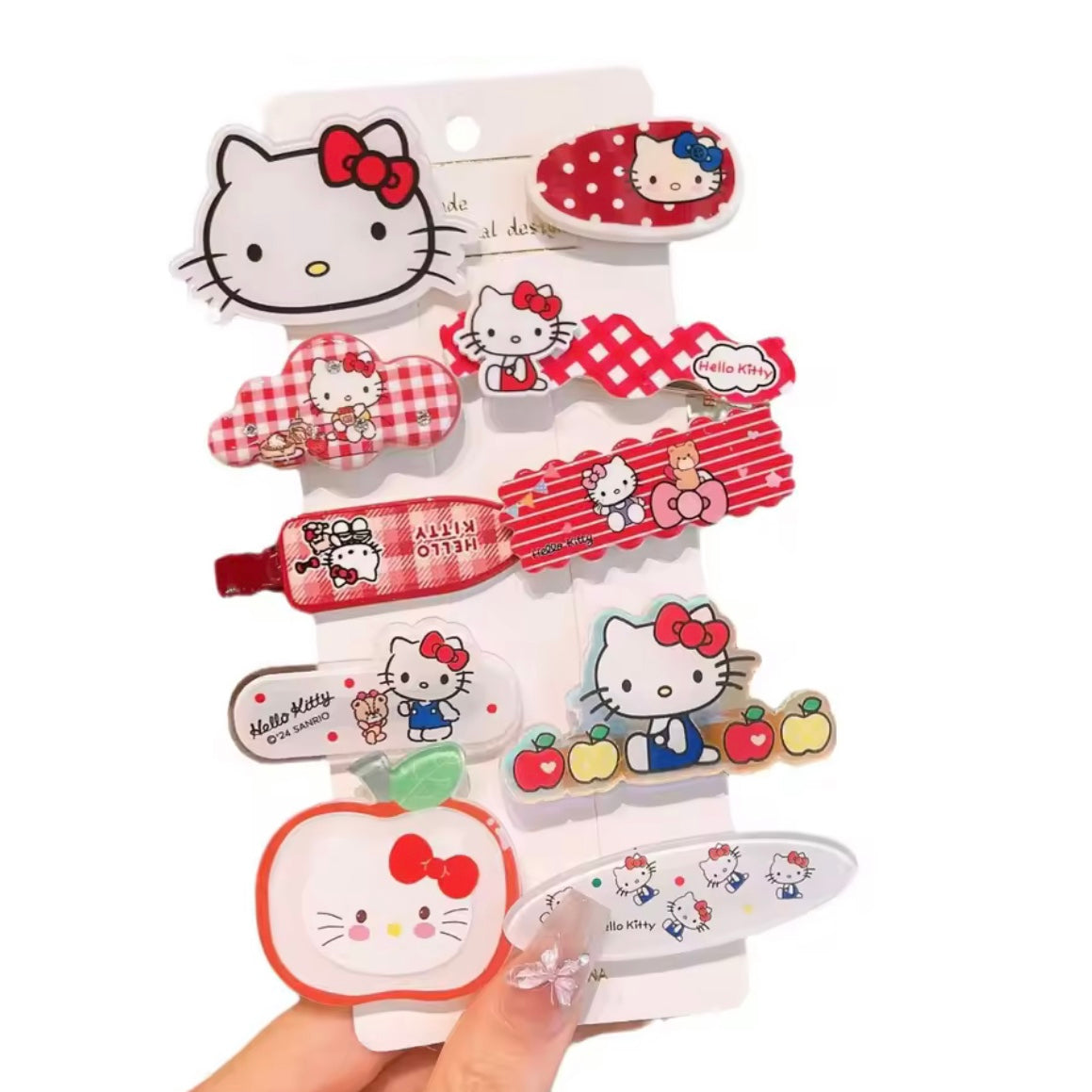 sanrio hello kitty hair pins set