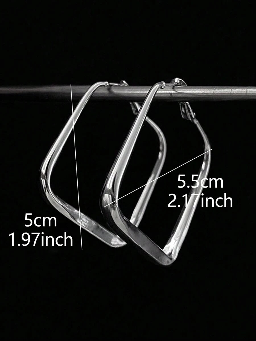 large silver hoops