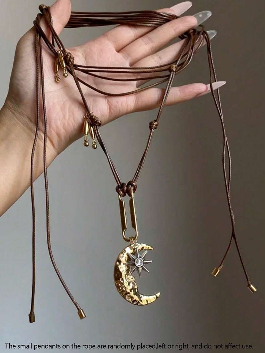 cottagecore crescent necklace