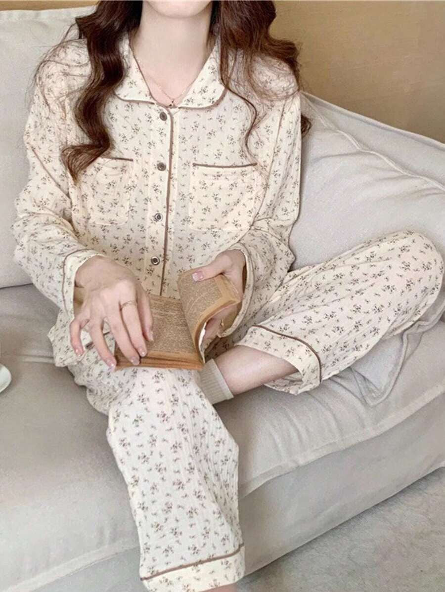 light floral pj set