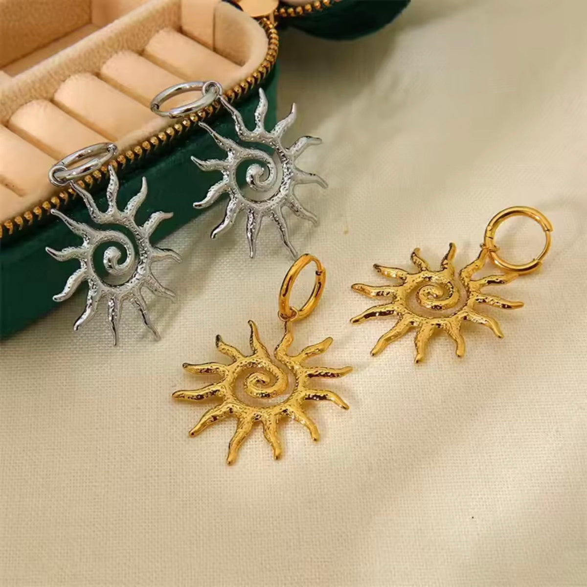 sun earrings