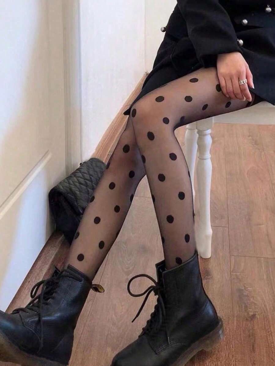 polka dots tights