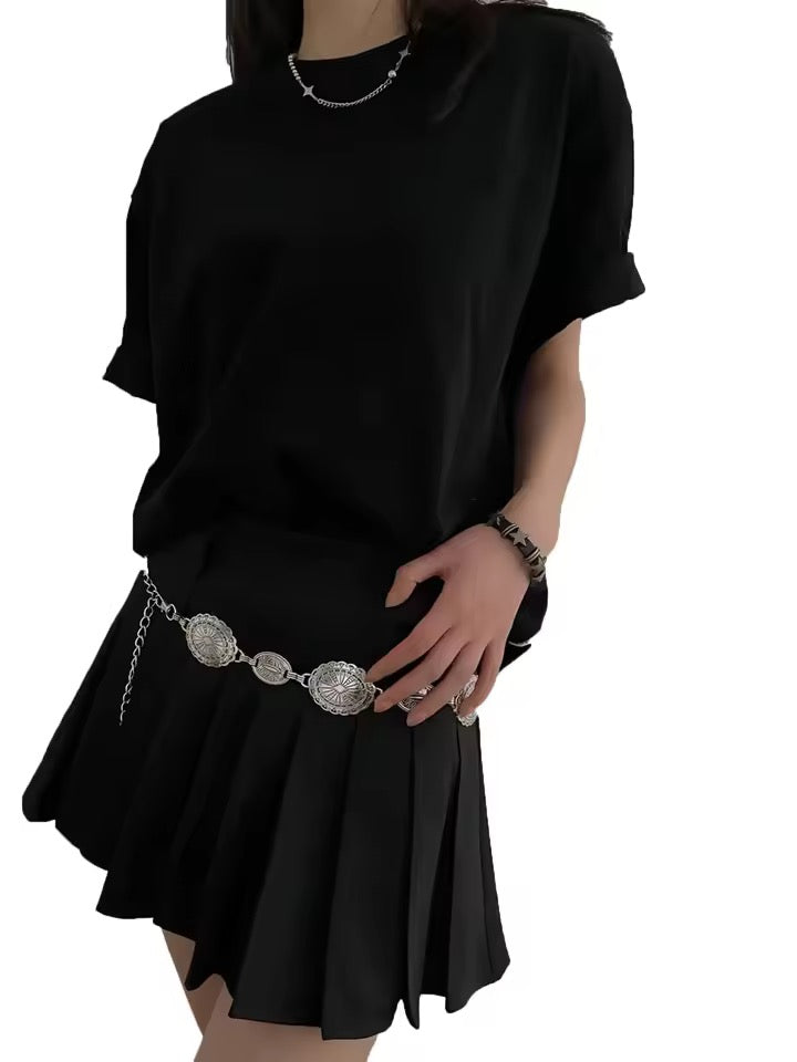 vintage oval waist chain