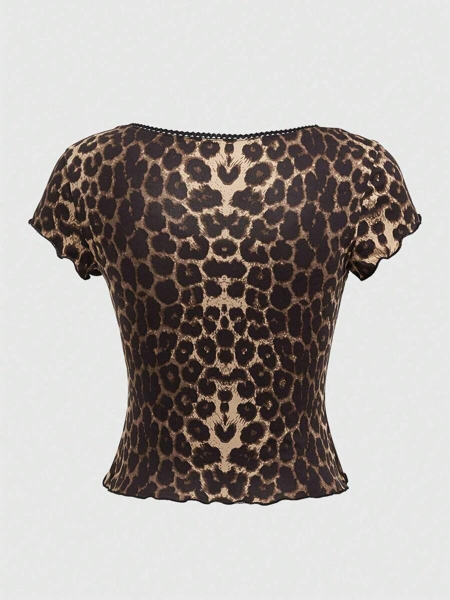 leopard print top