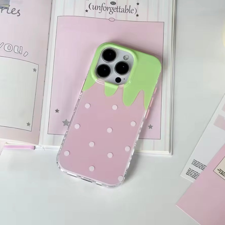 pink strawberry case