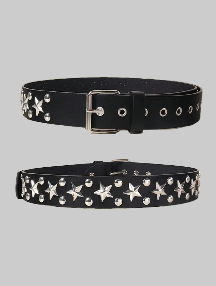 punk style star belt