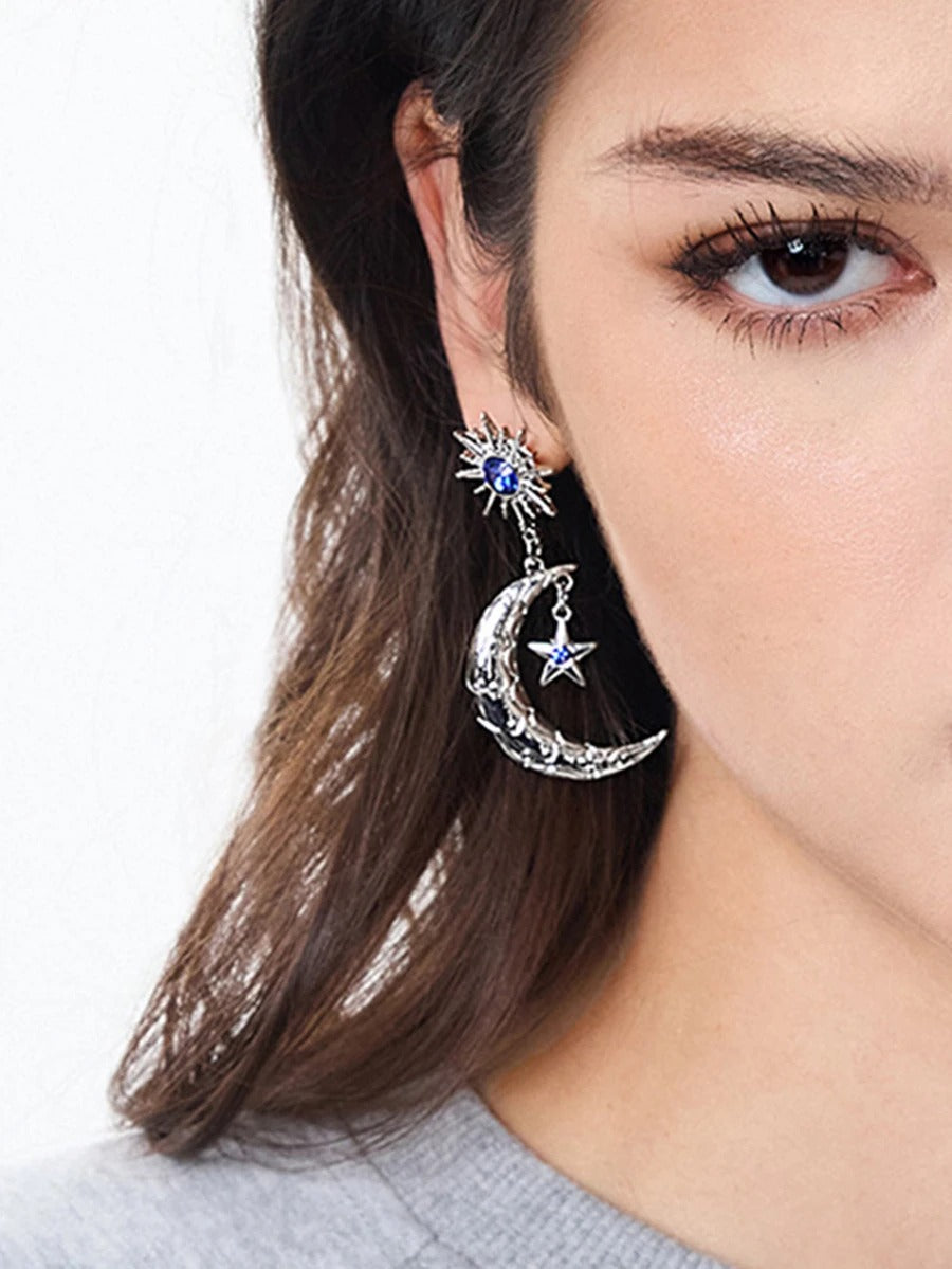 celestial moon earrings