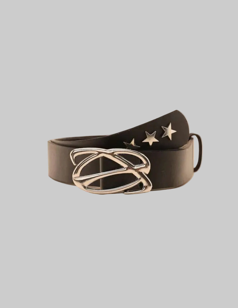 y2k star studded belt