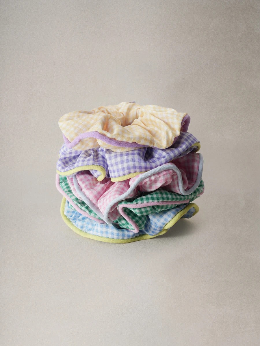 plaid scrunchies set