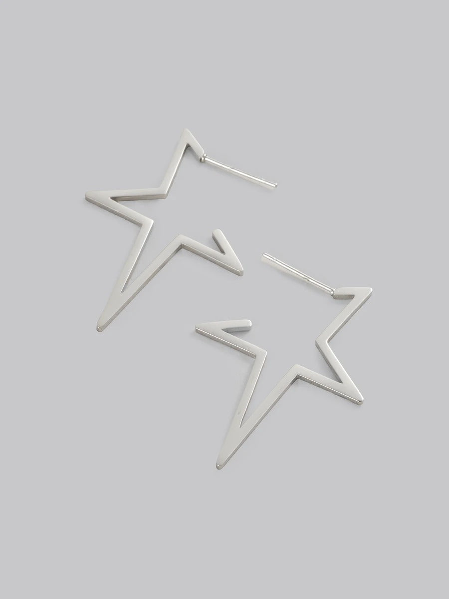 stargirl open hoop earrings