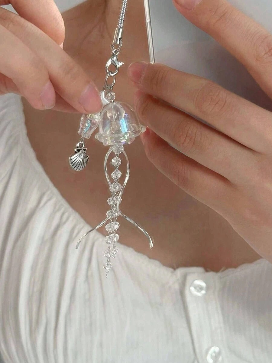 jellyfish phone charm