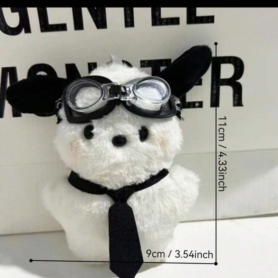 puppy plushie keychain