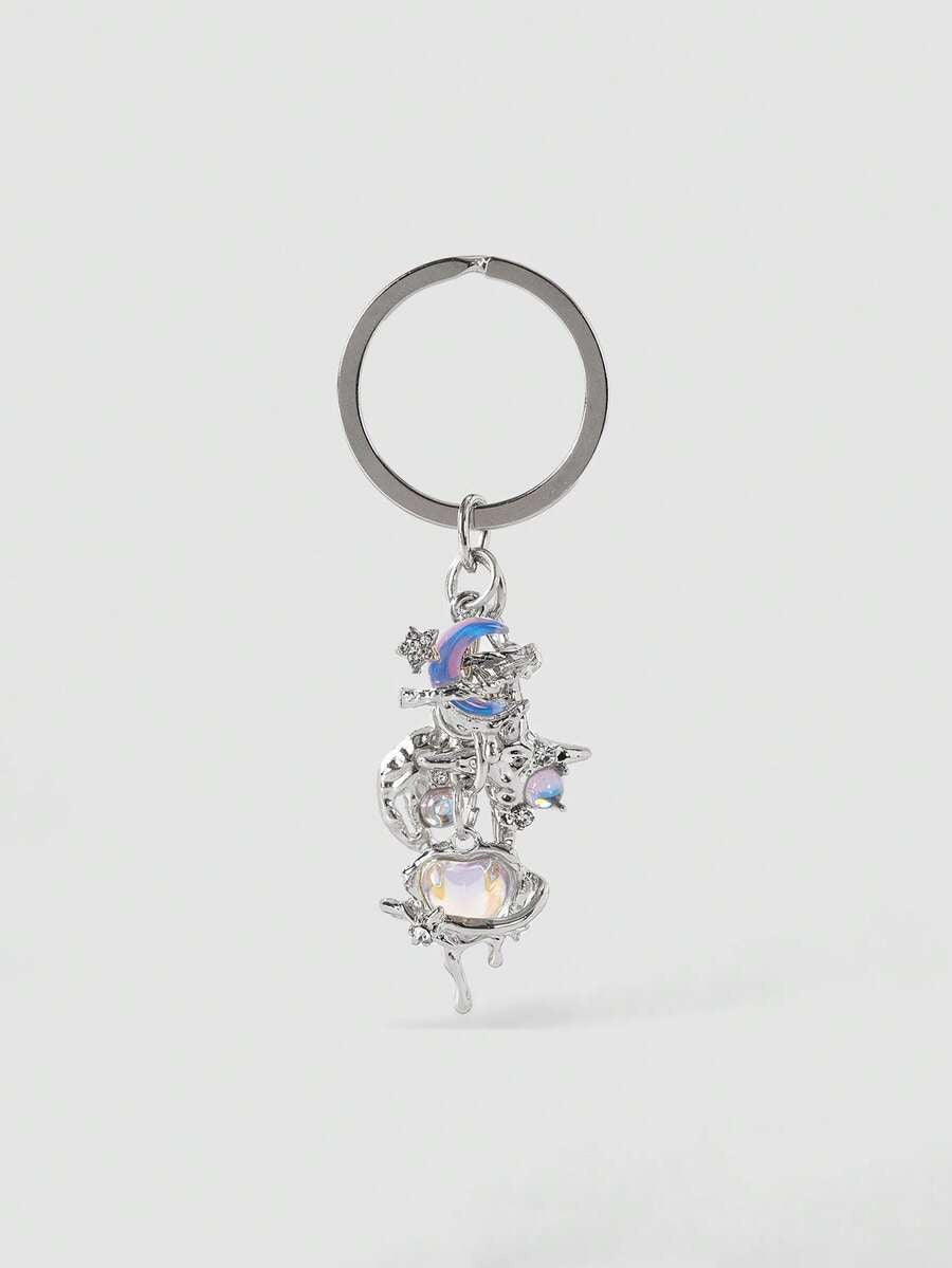 y2k mettalic style keychain