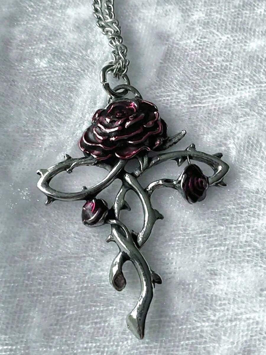 midnight rose pendant