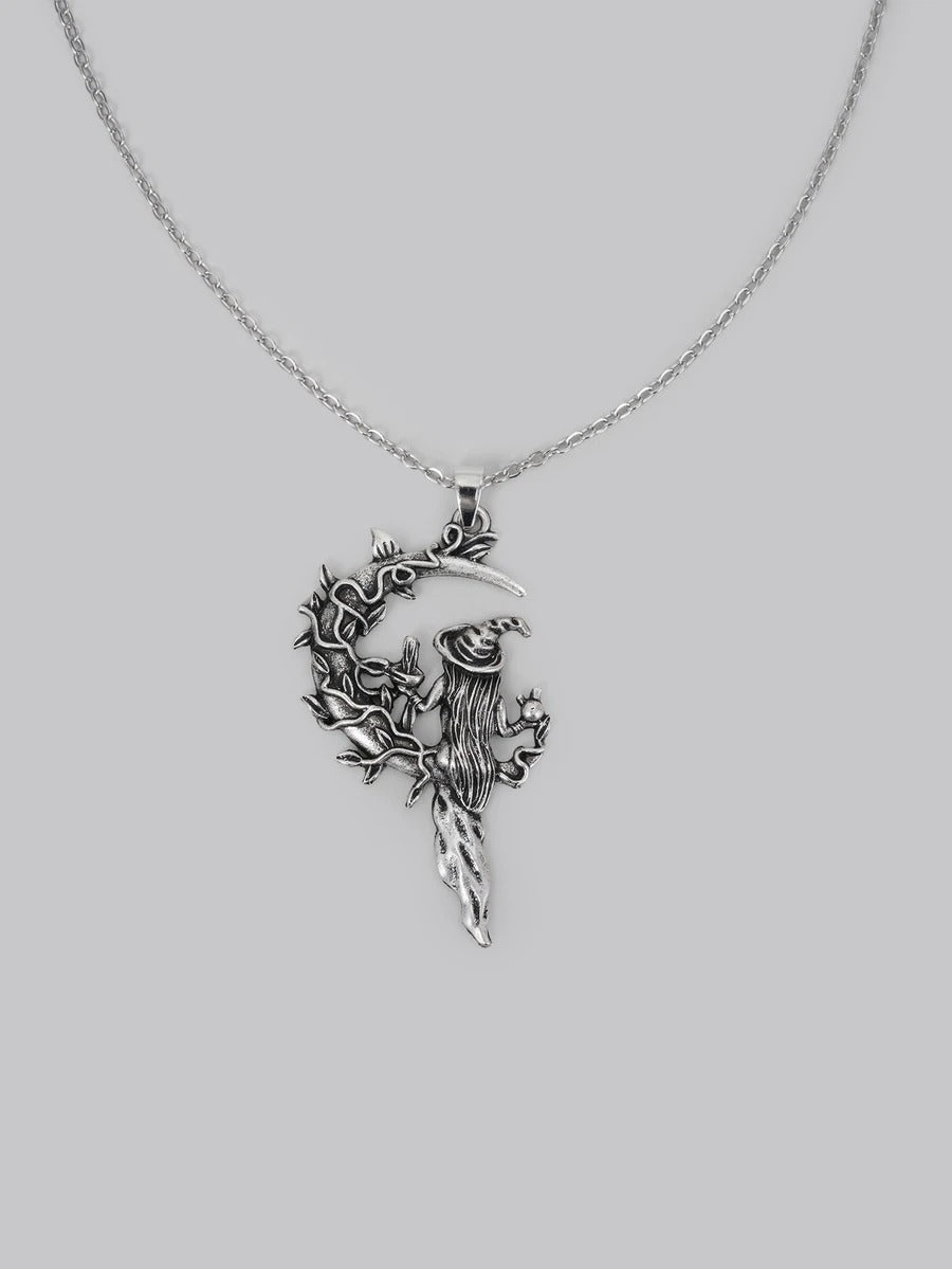 retro witch necklace