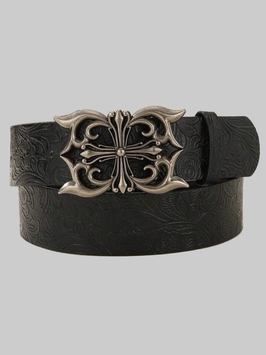 gothic flared cross belt