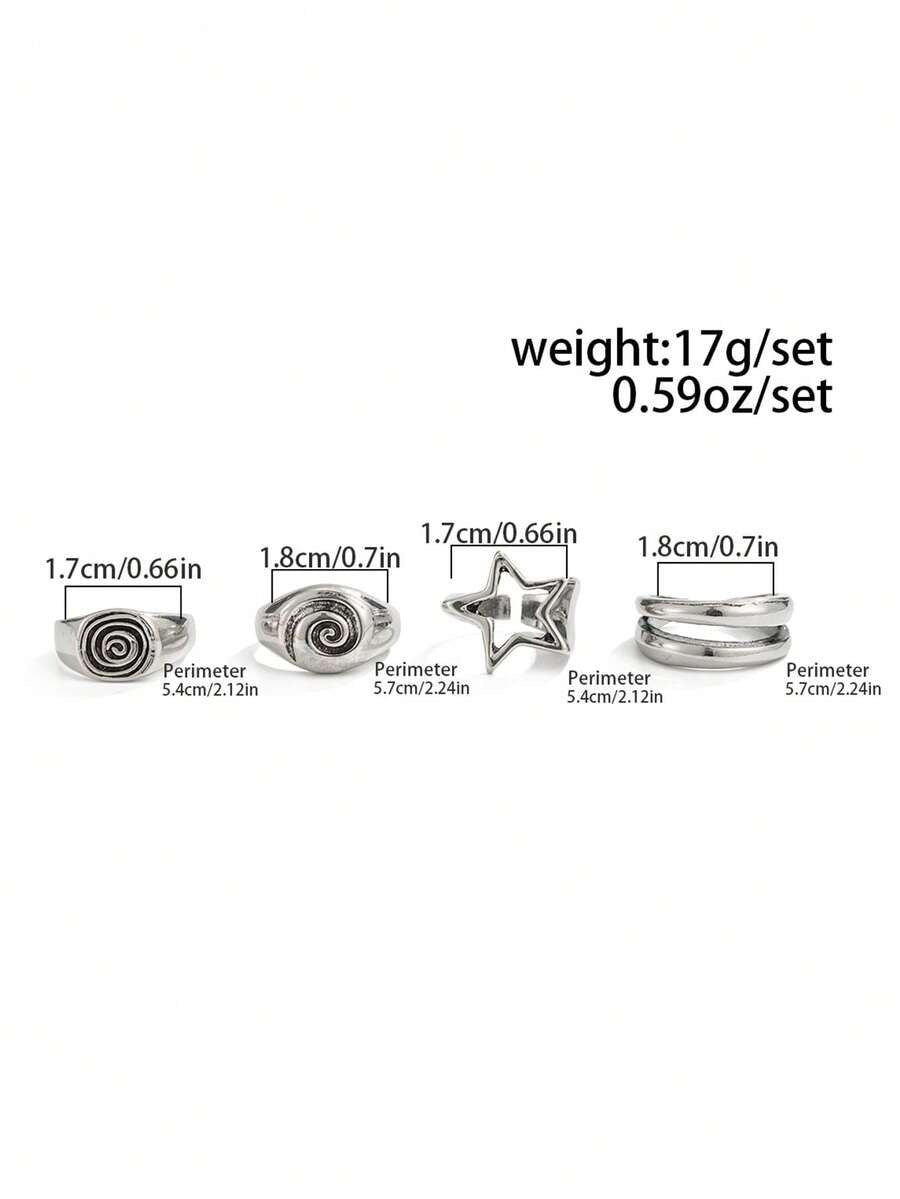 the swirly ring set