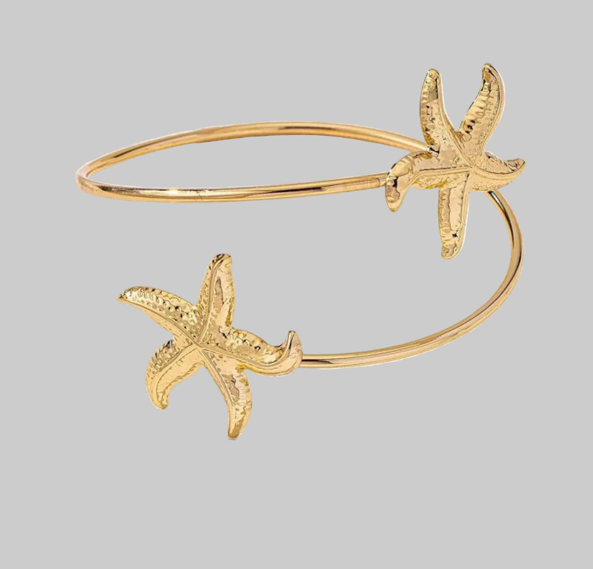 gold starfish arm cuff
