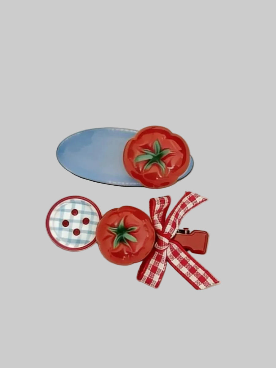 tomato hair pins