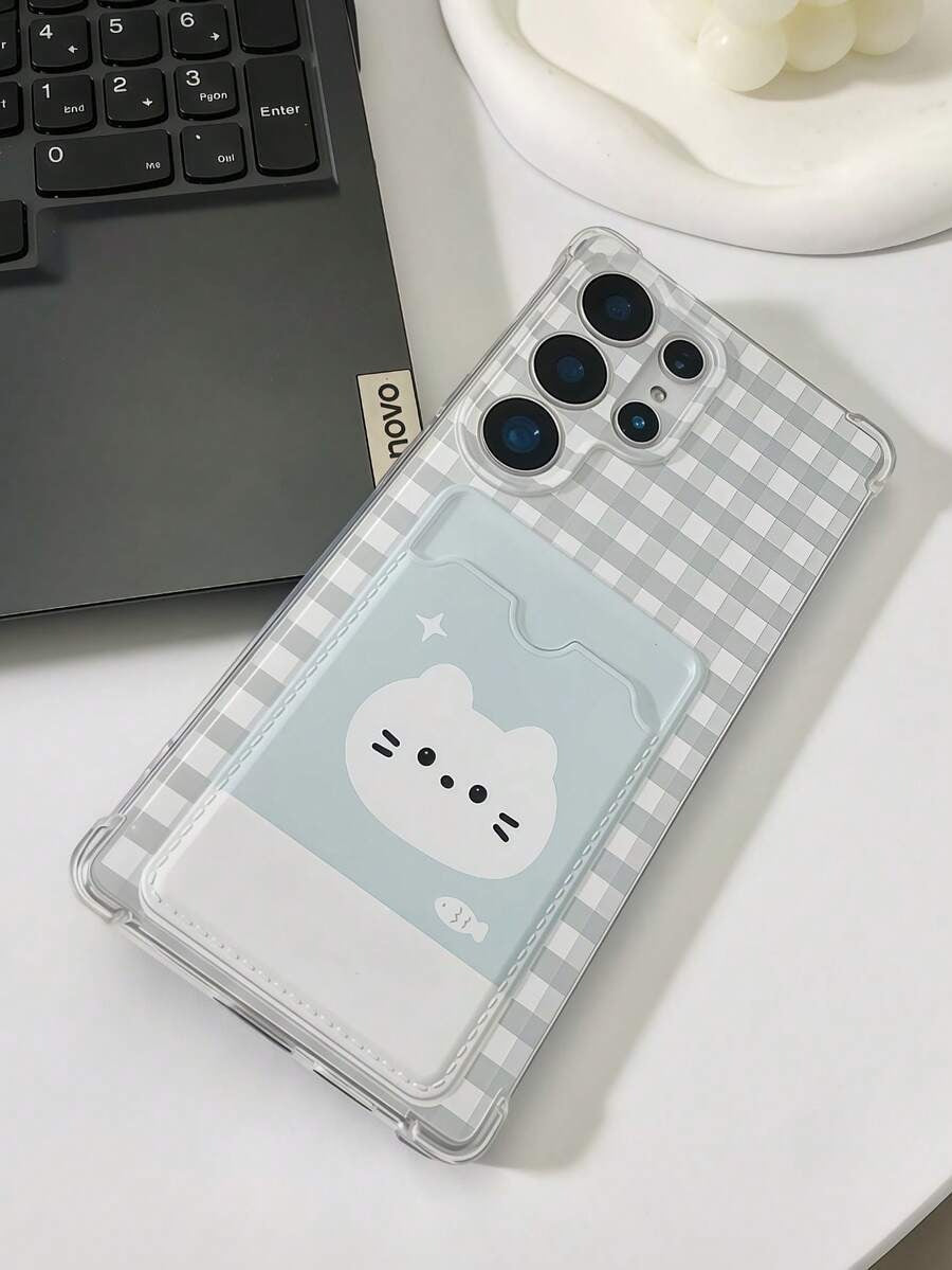 plaid cat case for androids