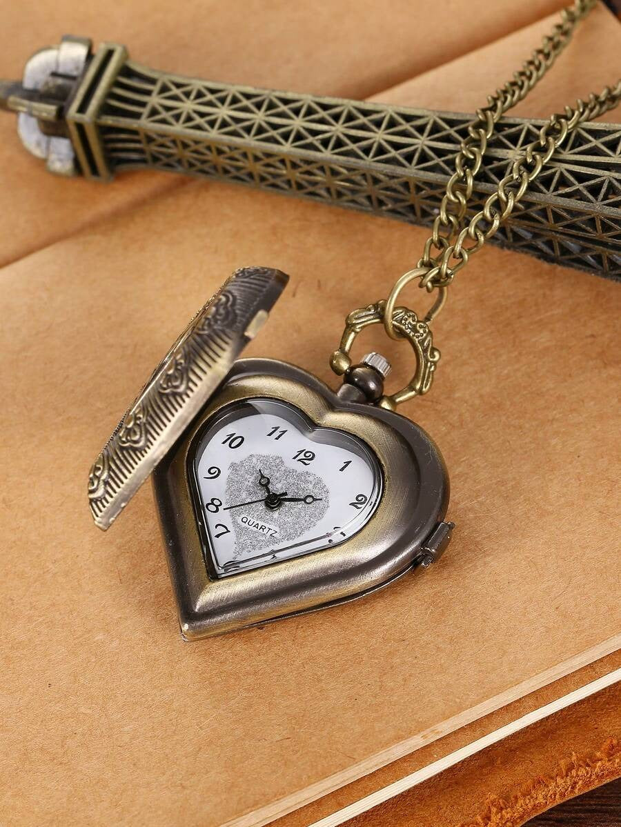 heart pocket watch
