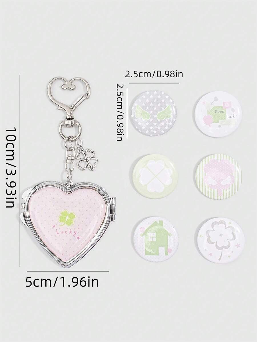 luckycharm bag charm and bag pin (7 pcs set)