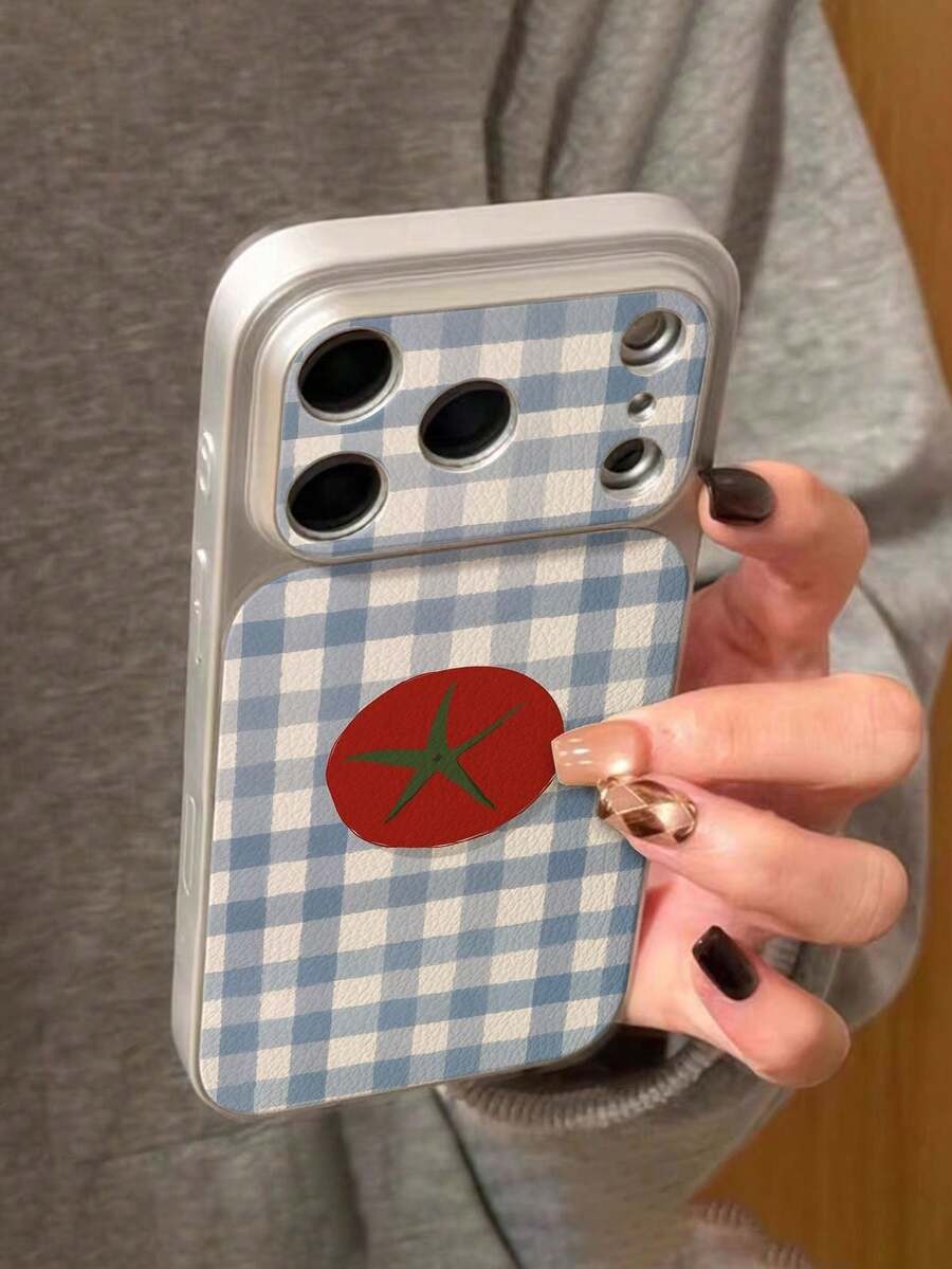 plaid tomato case
