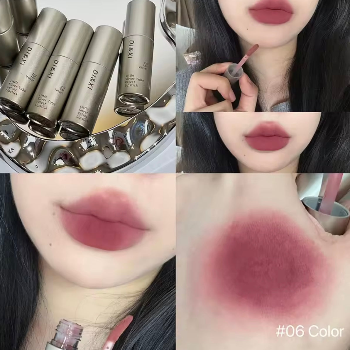 velvet textured matte lip glaze