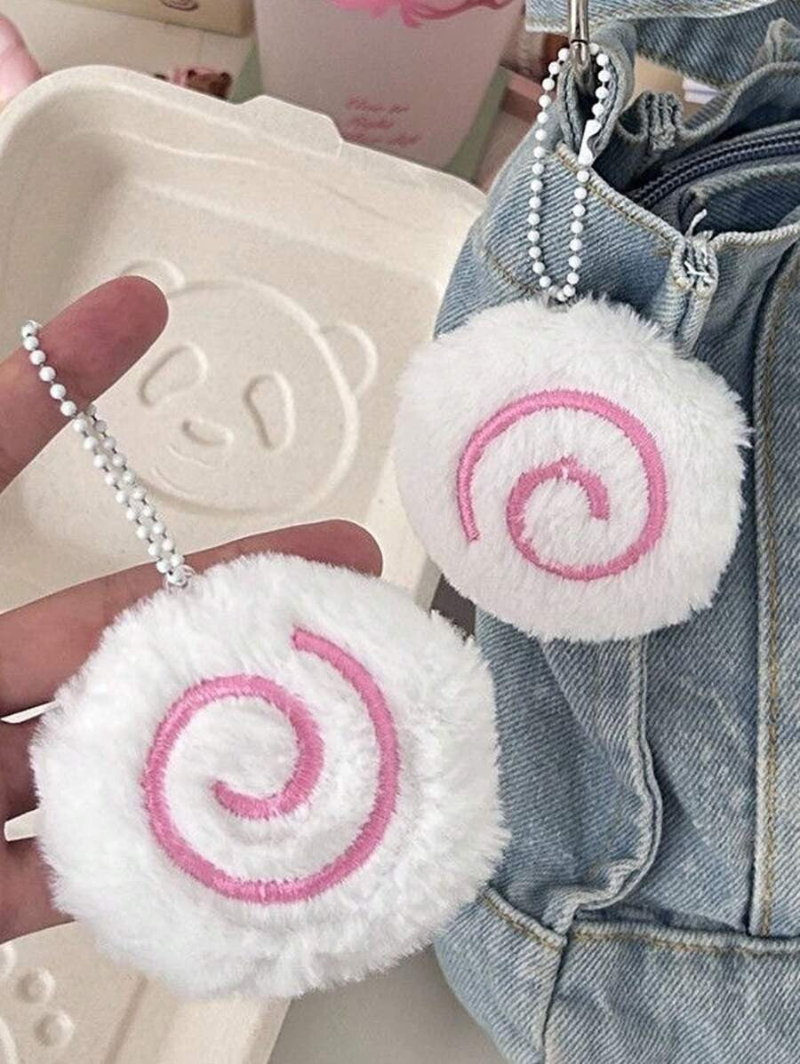 fish cake plush keychain