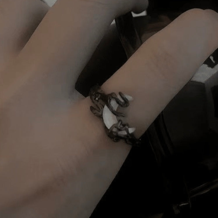 black sun and moon rings