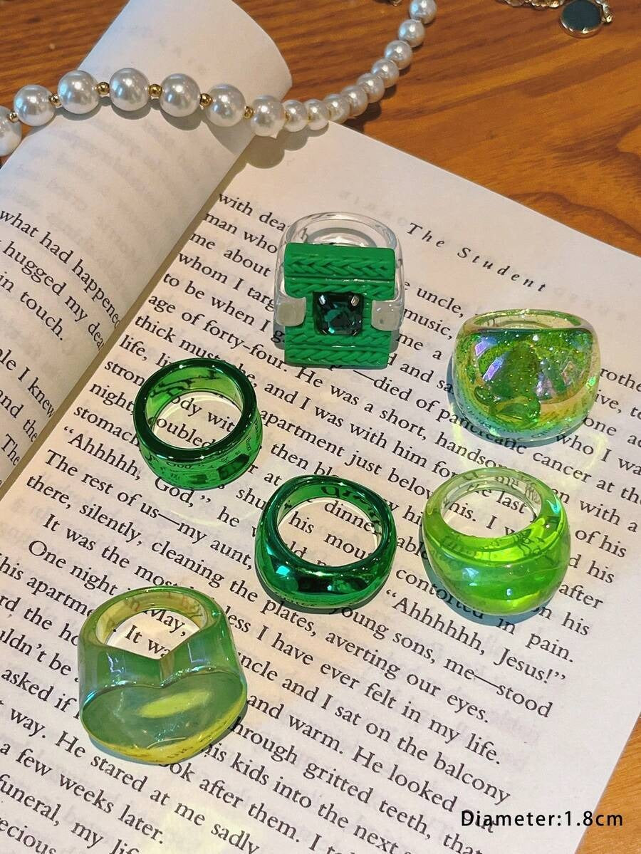 acid apple rings set (6 pcs)