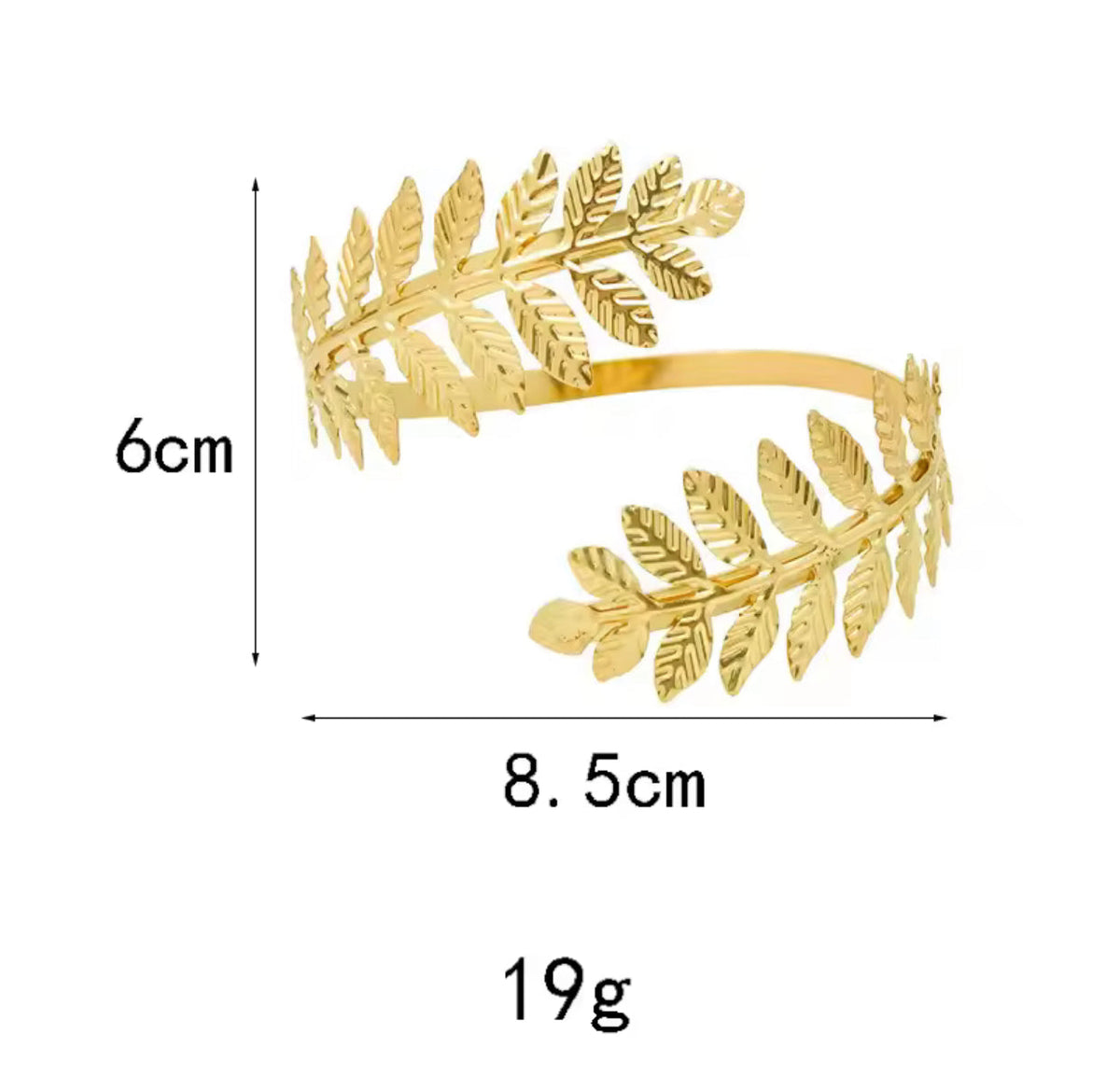 gold leaf arm cuff