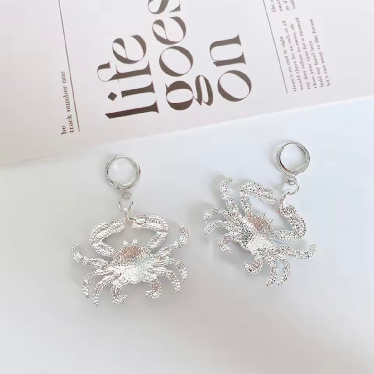 crab earrings