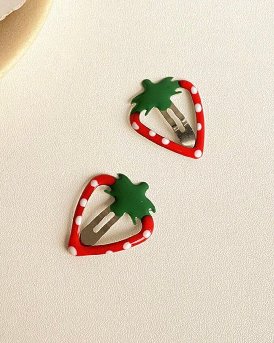 strawberry hair pins set