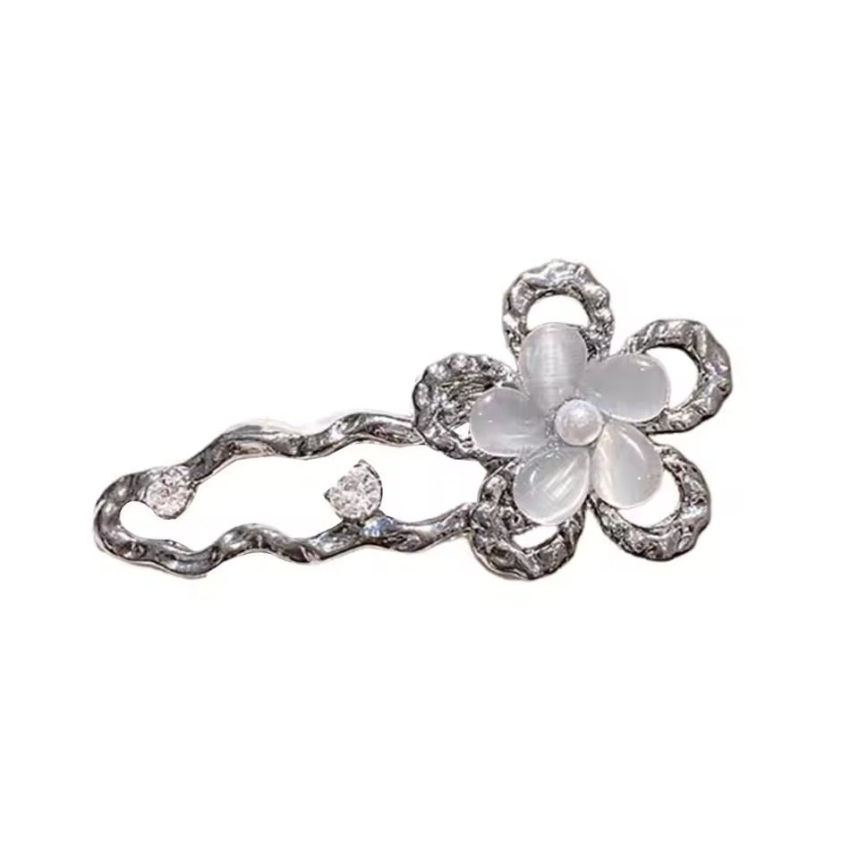 y2k flower hair pin